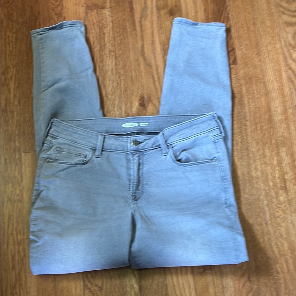 Old Navy Gray Skinny Jeans Soft Denim
